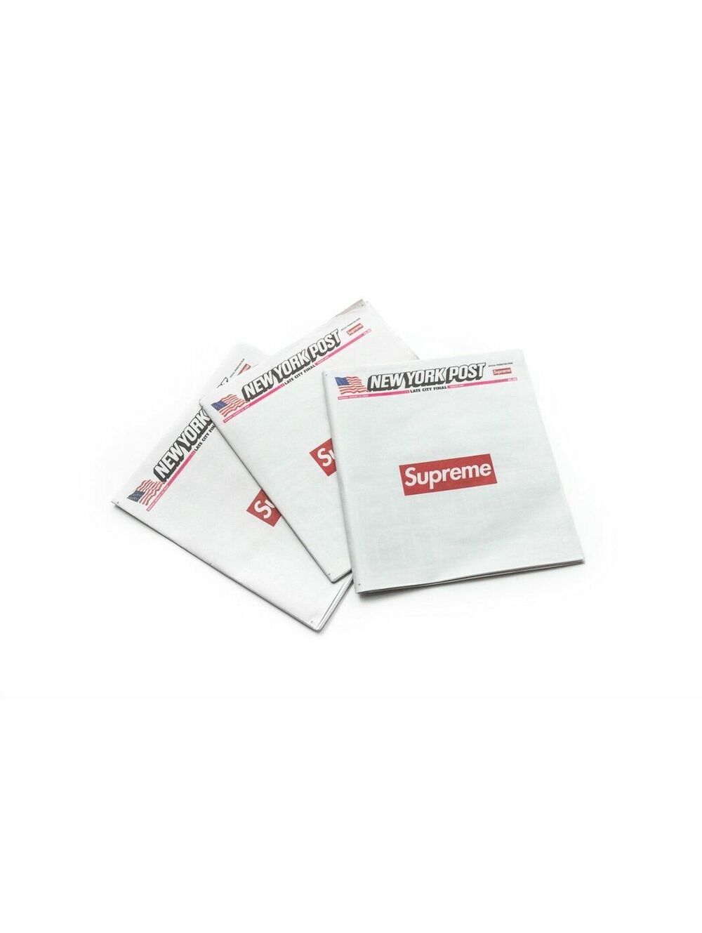 Supreme Ny Post Newspaper SUP New York BOGO Box Logo